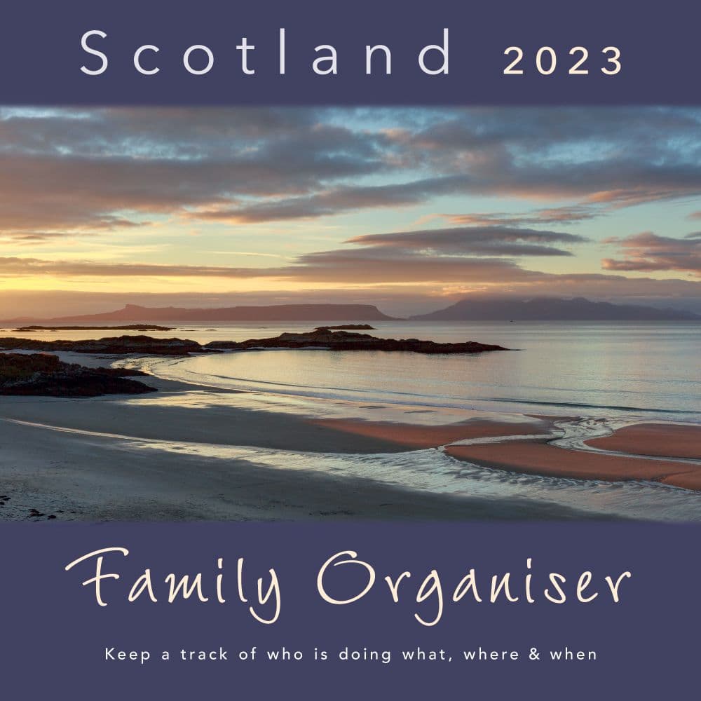 Colin Baxter Photography Scotland Family Organizer 2023 Wall Calendar