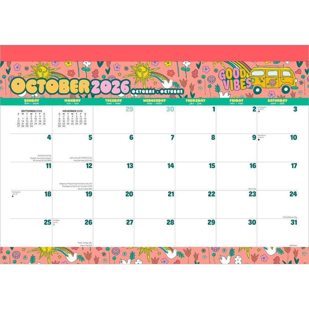 Good Vibes 2027 18 Month Desk Pad First Alternate Image