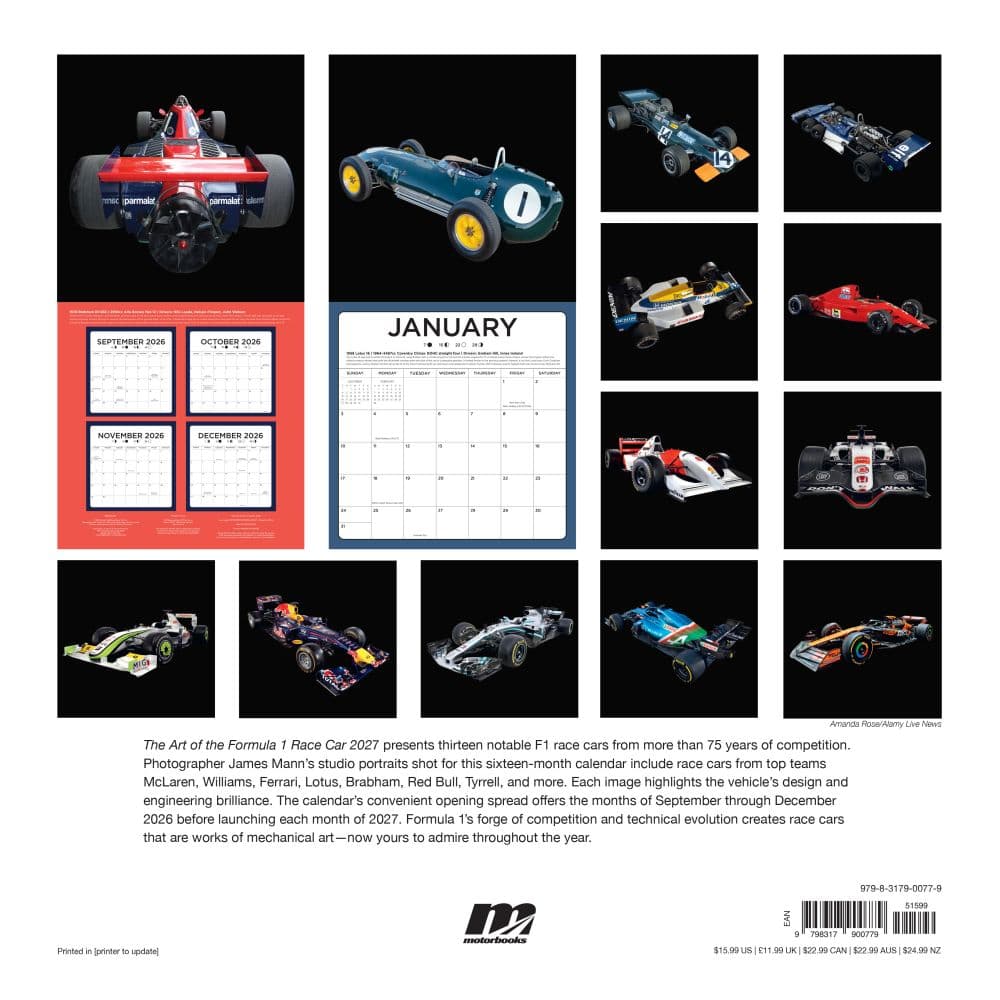 Formula 1 2027 Wall Calendar First Alternate Image