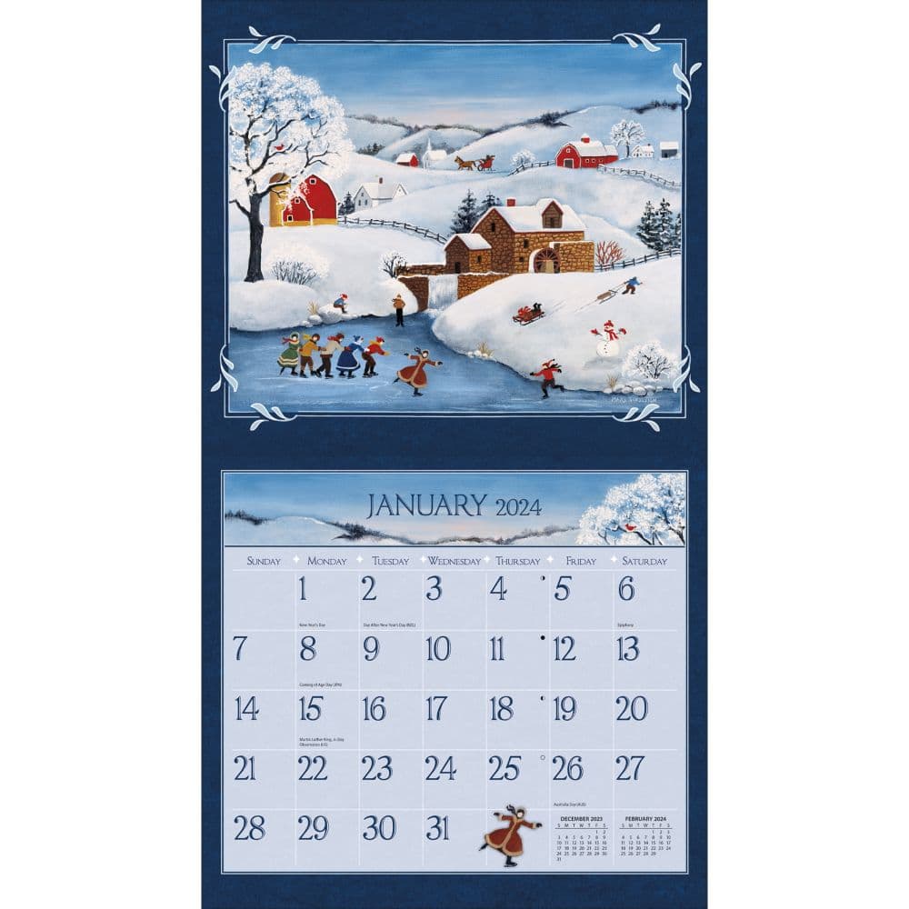 Lang Folk Art 2024 Wall Calendar