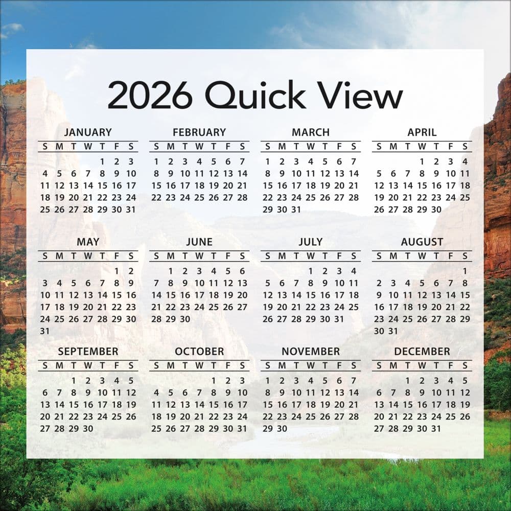 National Parks 2026 Desk Calendar_ALT4