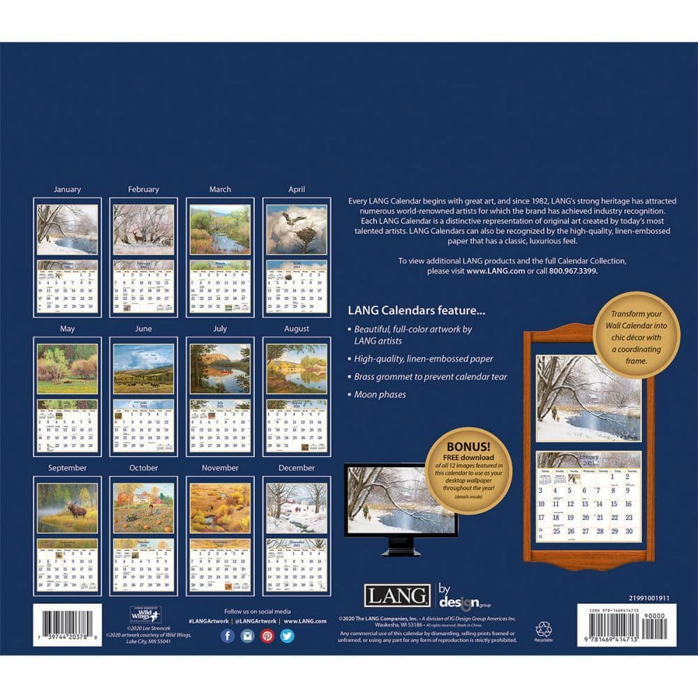 Four Seasons Wall Calendar by Lee Stroncek