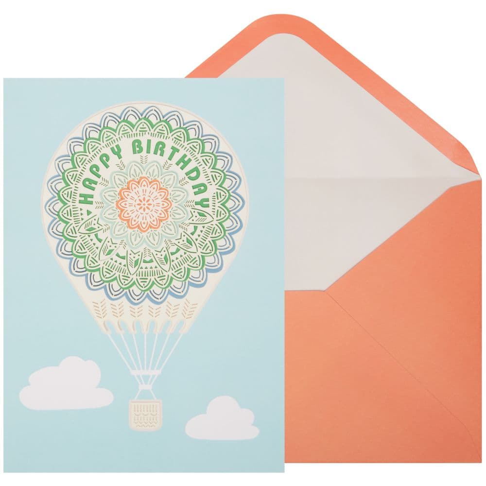 Hot Air Balloon Birthday Card Main Product Image