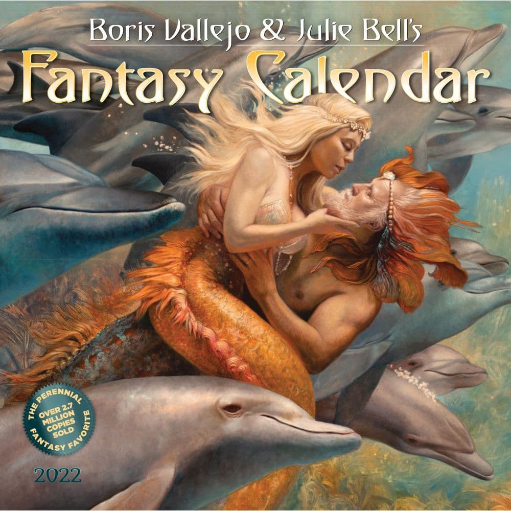 Boris Vallejo and Julie Bells Fantasy 2022 Wall Calendar