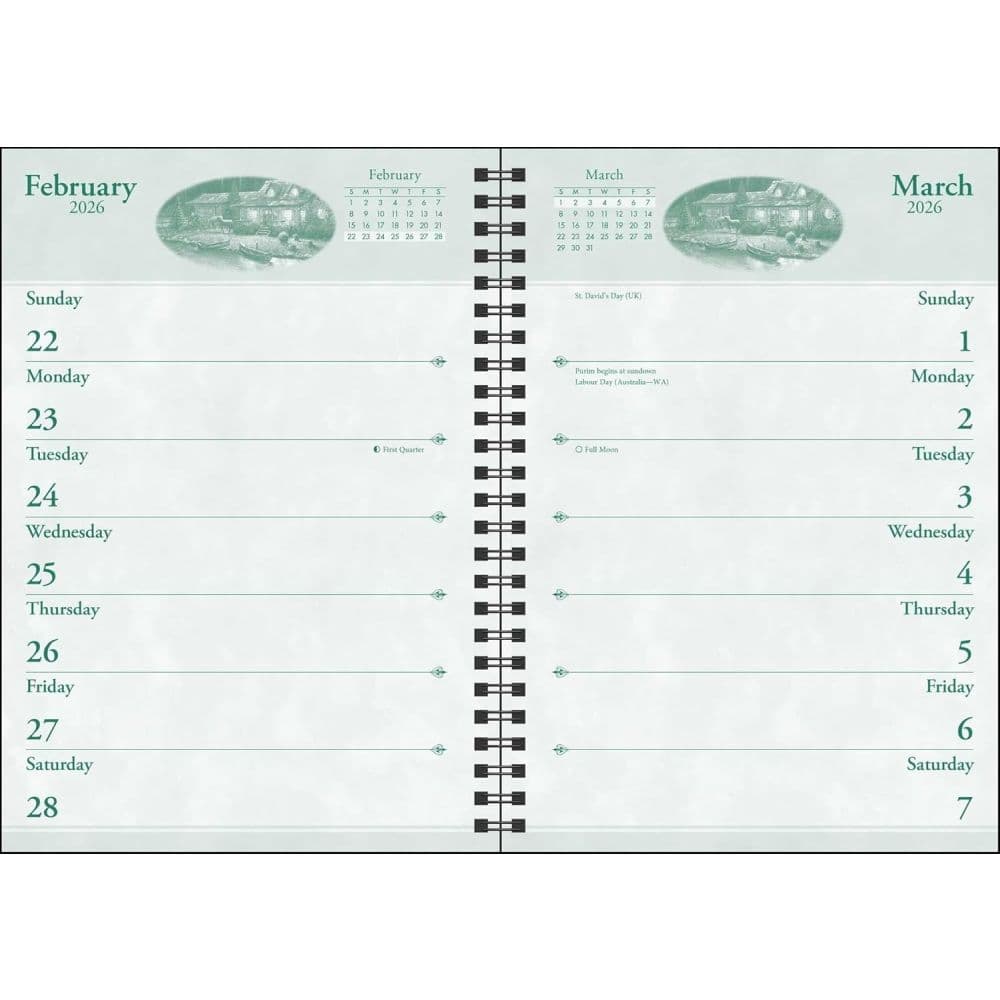Thomas Kinkade Painter of Light with Scripture 2026 Engagement Planner Fifth Alternate Image