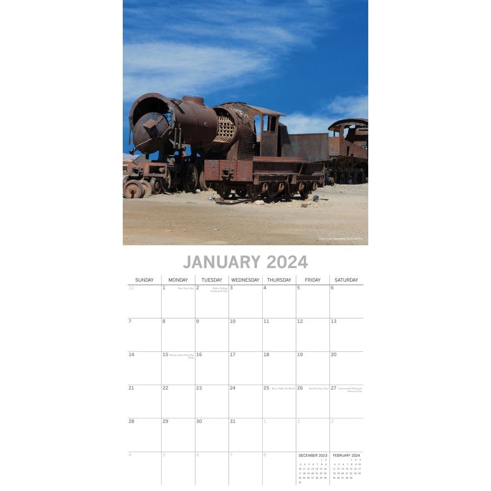 Abandoned 2024 Wall Calendar