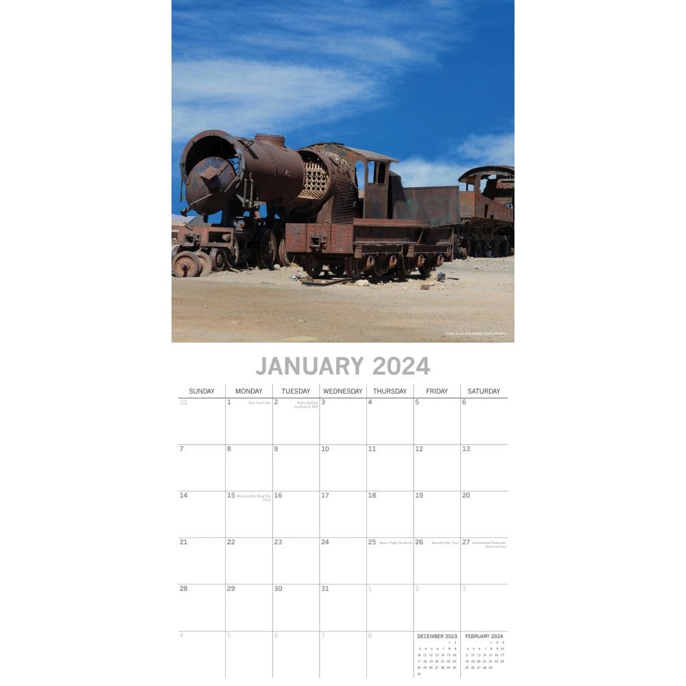 Abandoned 2025 Wall Calendar