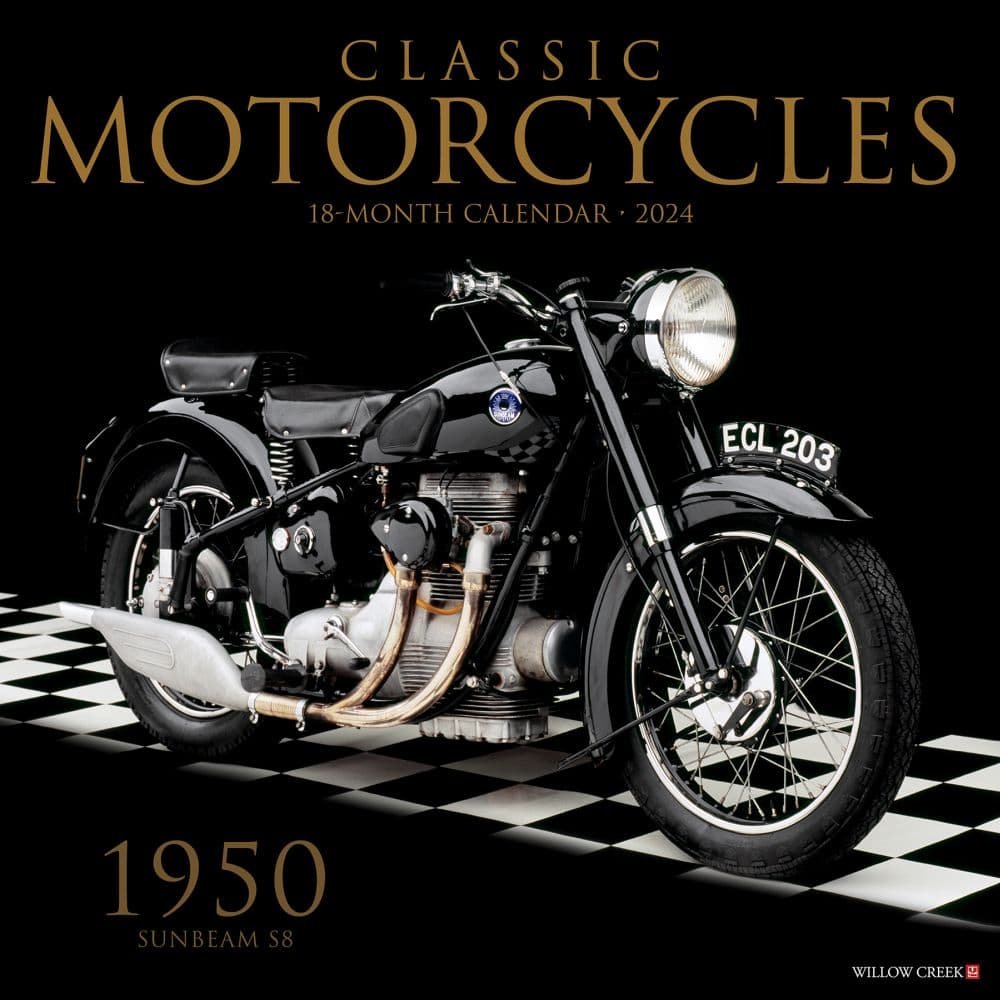 Motorcycles Classic 2024 Wall Calendar Main Image