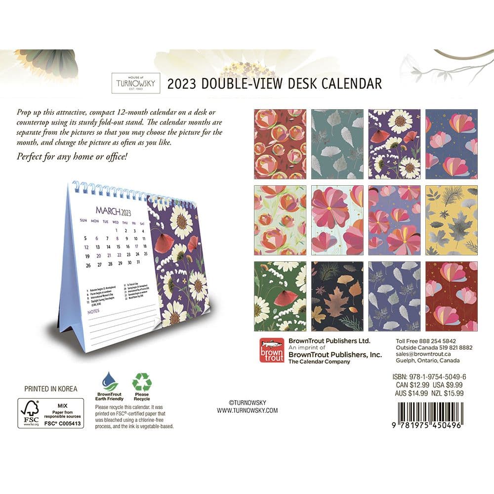 Turnowsky House Of Double View Desk - Calendars.com Turnowsky House Of Double View Desk - Calendars.com
