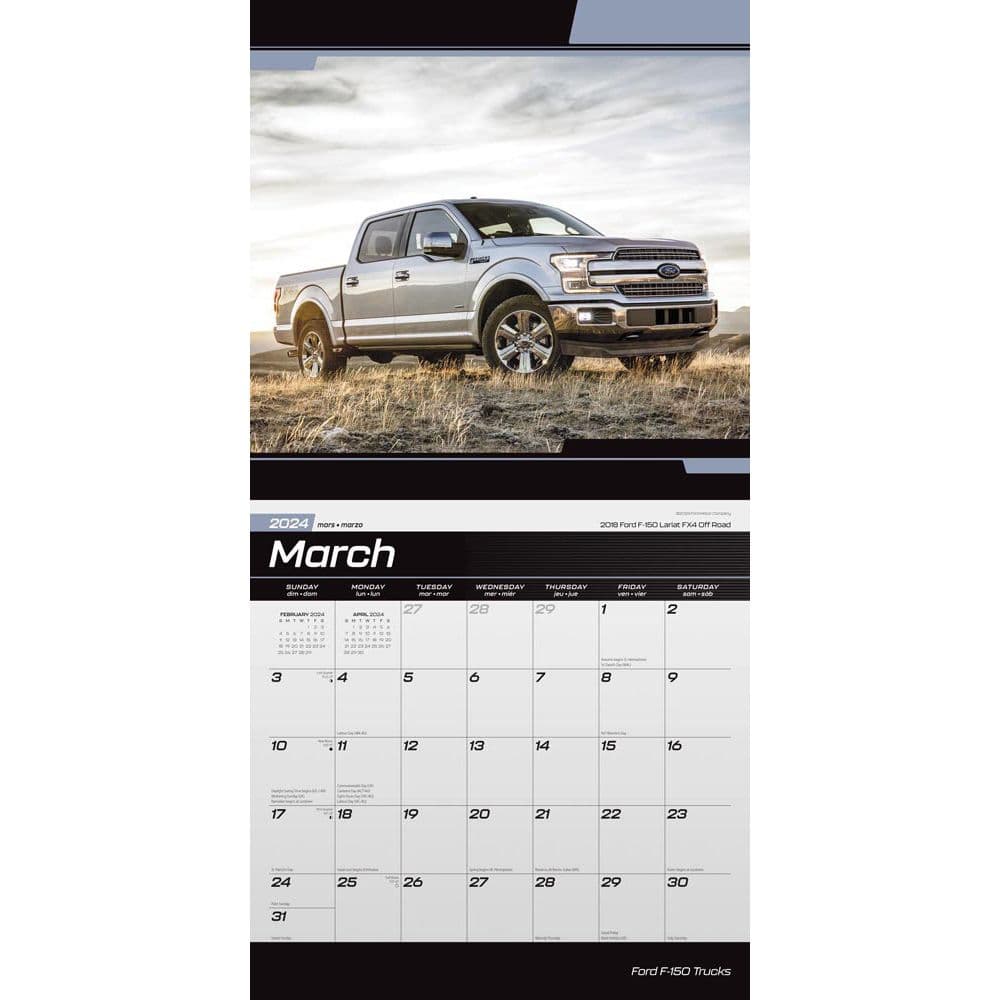 Ford F150 Trucks 2024 Wall Calendar