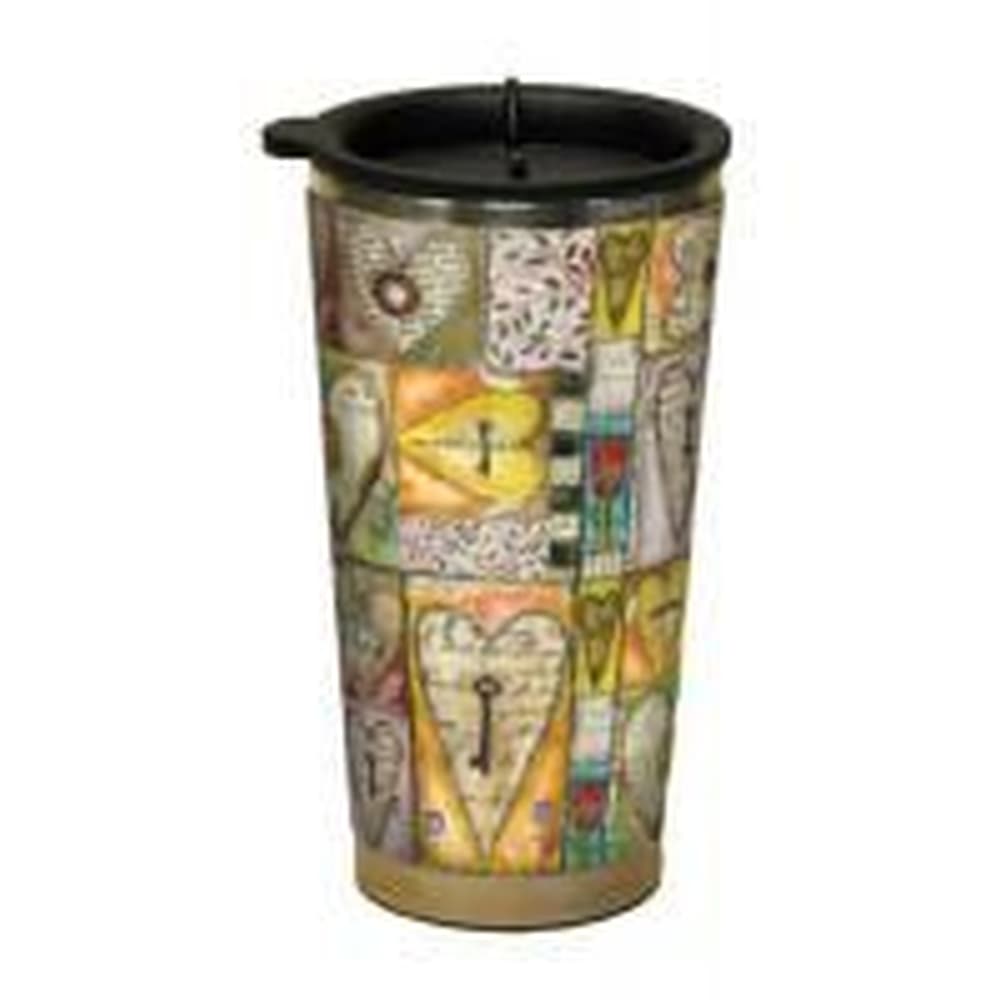 Key To My Heart Acrylic Travel Mug by Lisa Kaus