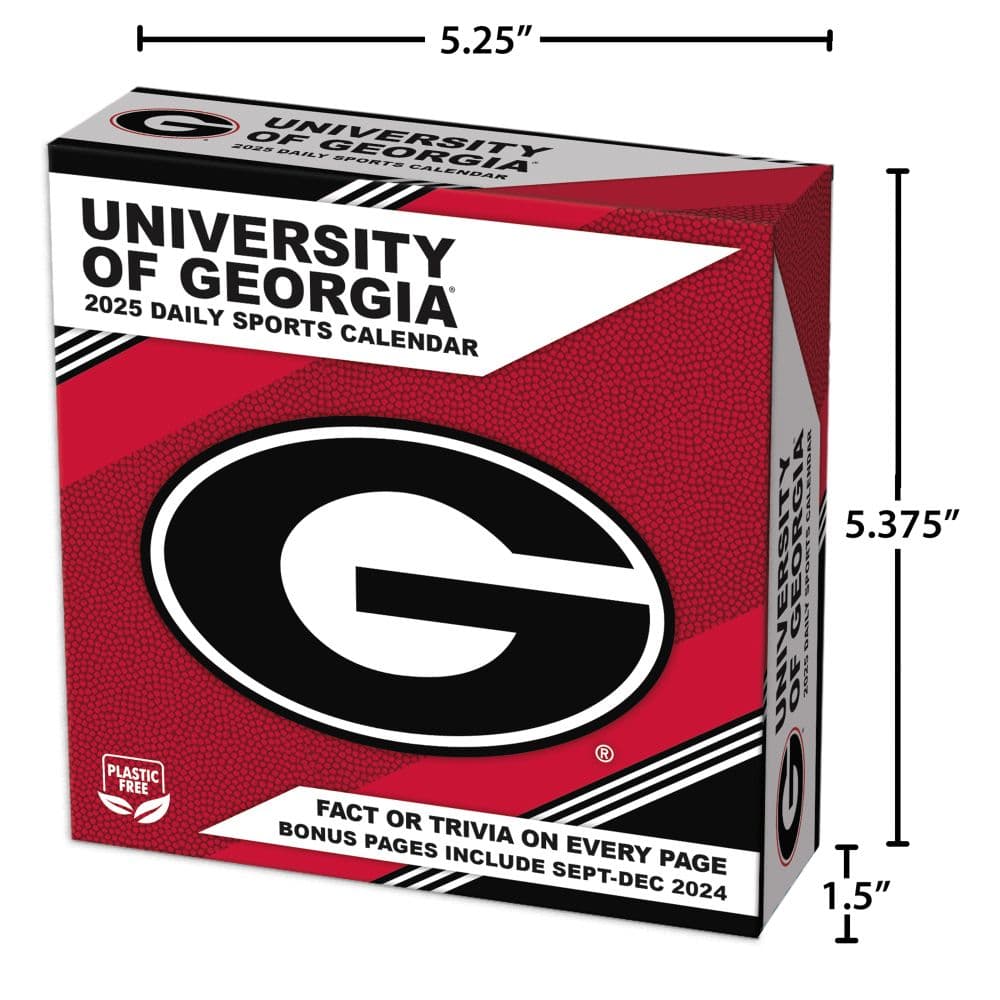 COL Georgia Bulldogs 2025 Desk Calendar Fifth Alternate Image