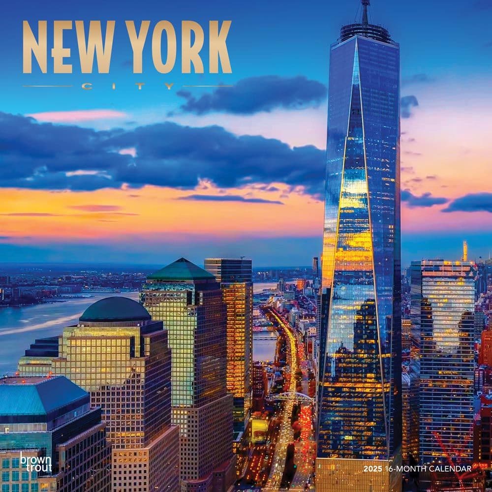 New York City 2025 Wall Calendar Main Product Image width=&quot;1000&quot; height=&quot;1000&quot;
