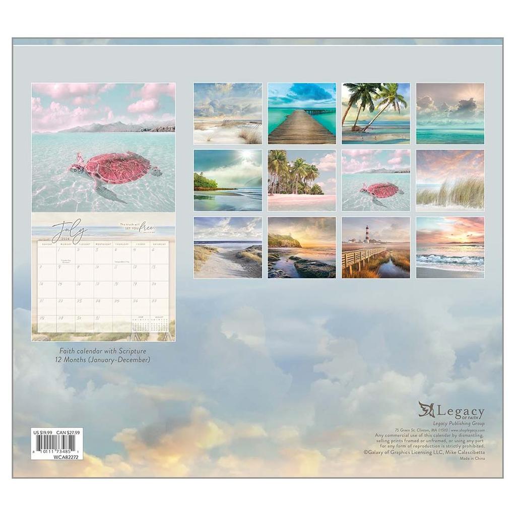 Seaside Serenity 2024 Wall Calendar First Alternate Image width=&quot;1000&quot; height=&quot;1000&quot;