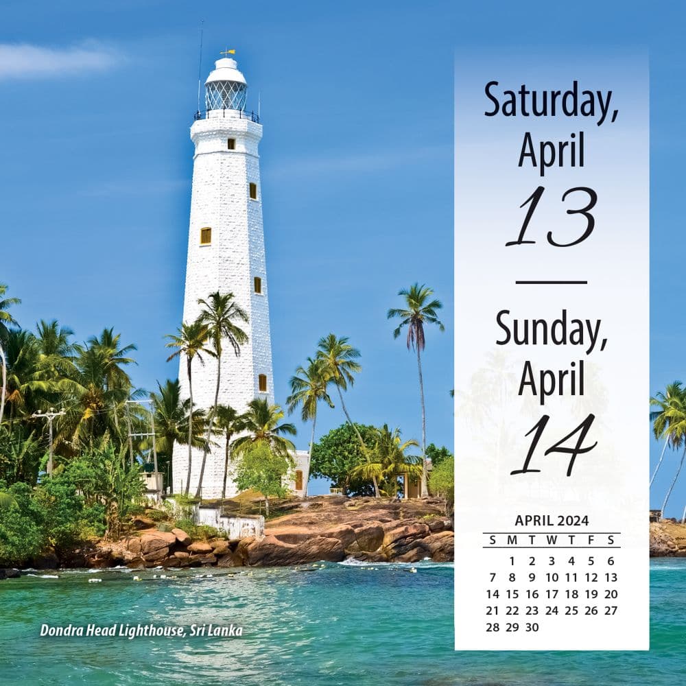 Lighthouses 2024 Desk Calendar