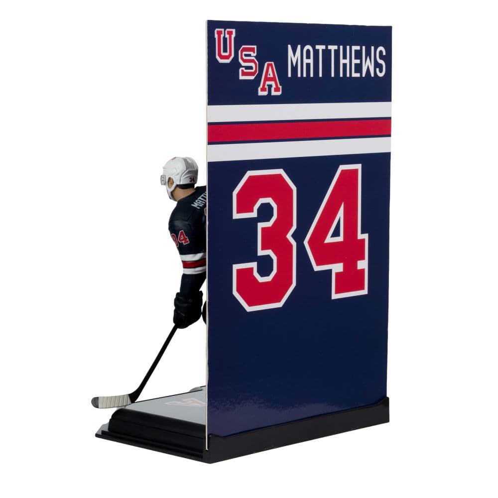 Team USA Auston Matthews 7-Inch Hockey Figure Fourth Alternate Image