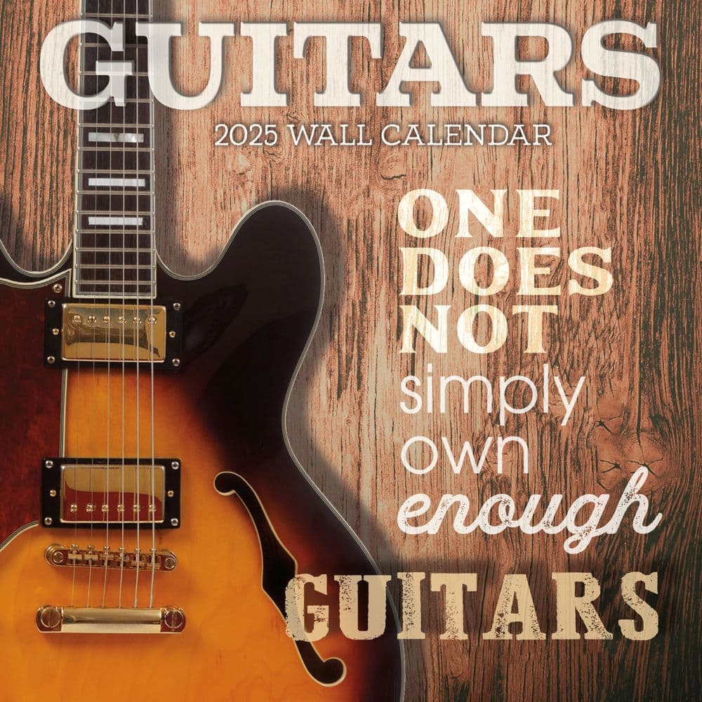 Guitars Special Value 2025 Mini Wall Calendar - Calendars.com