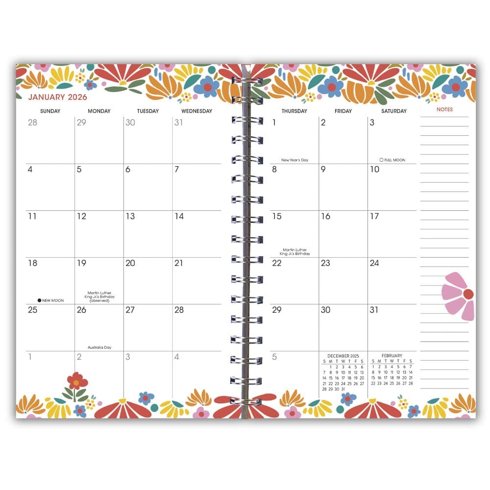 Designer Folksy Florals Weekly 2026 Planner Second Alternate Image