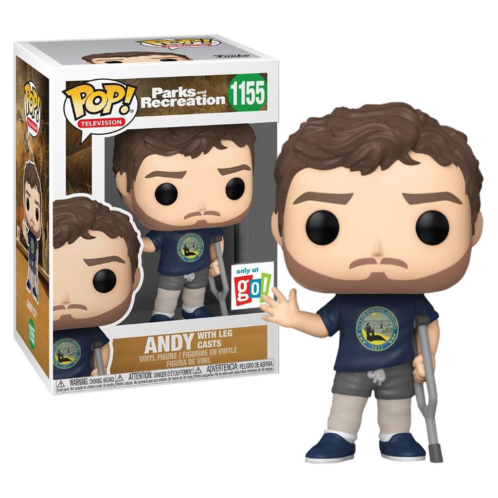 Parks and Rec Andy in Leg Casts POP! Vinyl Exclusive Main Image