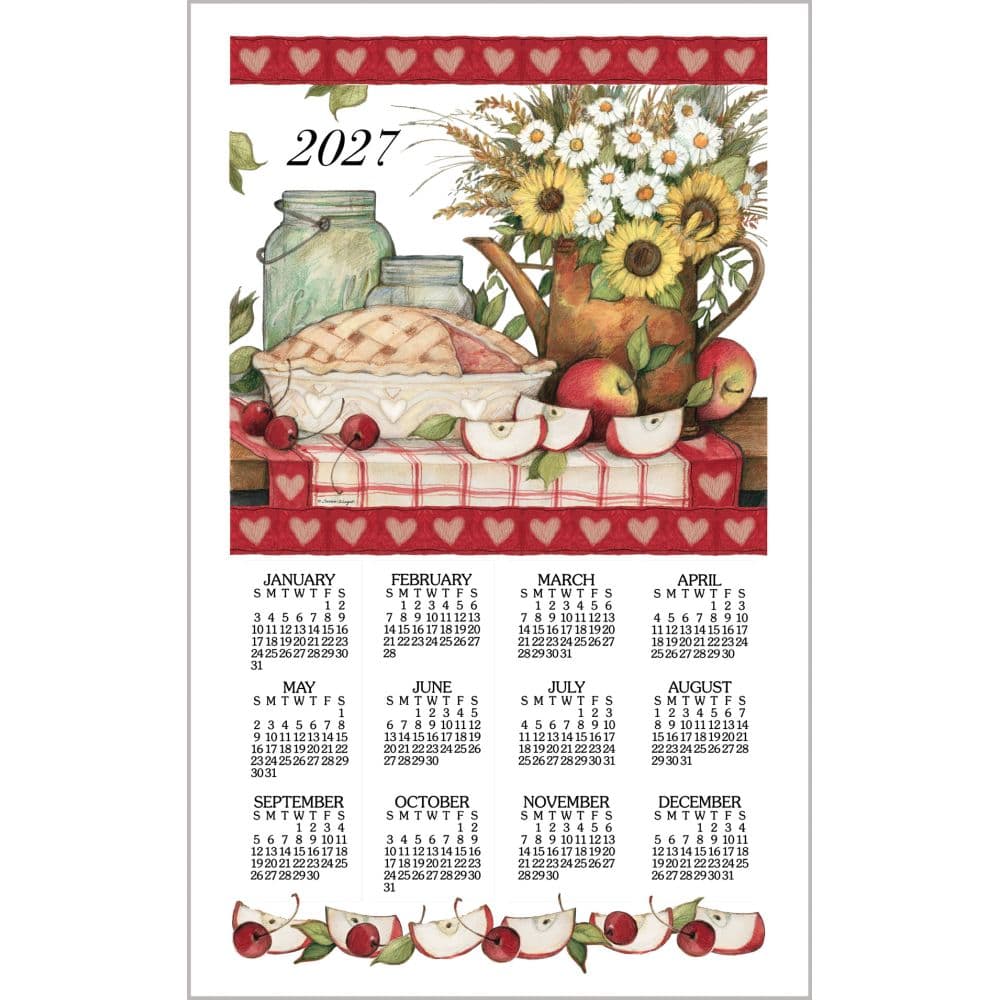 Apple Pie 2027 Calendar Towel Main Product Image