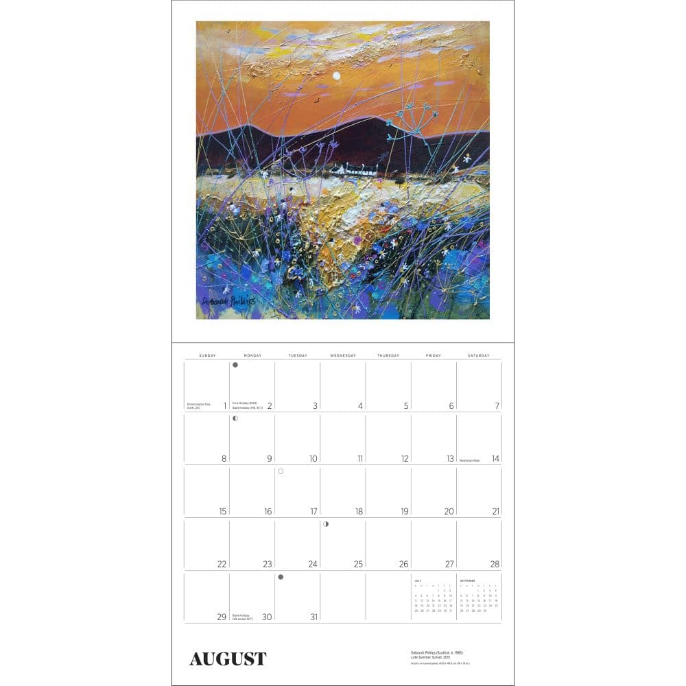 Scotland The Art of Deborah Philips 2027 Wall Calendar Second Alternate Image