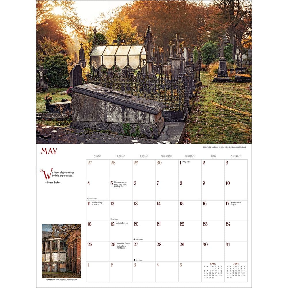 Haunts Deluxe 2025 Wall Calendar Third Alternate