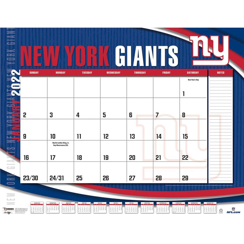 Giants Calendar 2022 November Calendar 2022