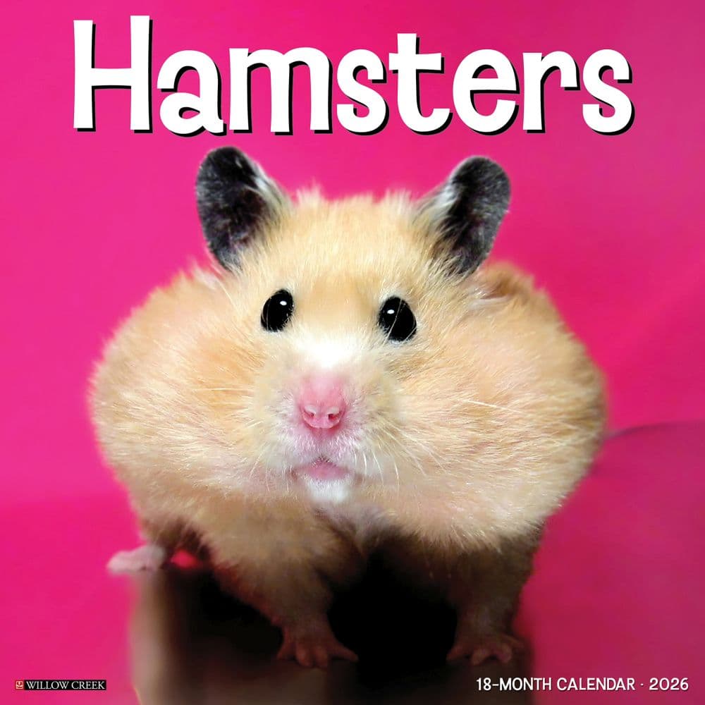 Hamsters 2026 Wall Calendar  Main Image
