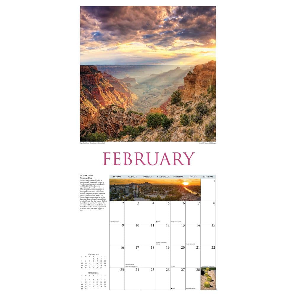 Arizona Travel and Events 2025 Wall Calendar Second Alternate Image width="1000" height="1000"