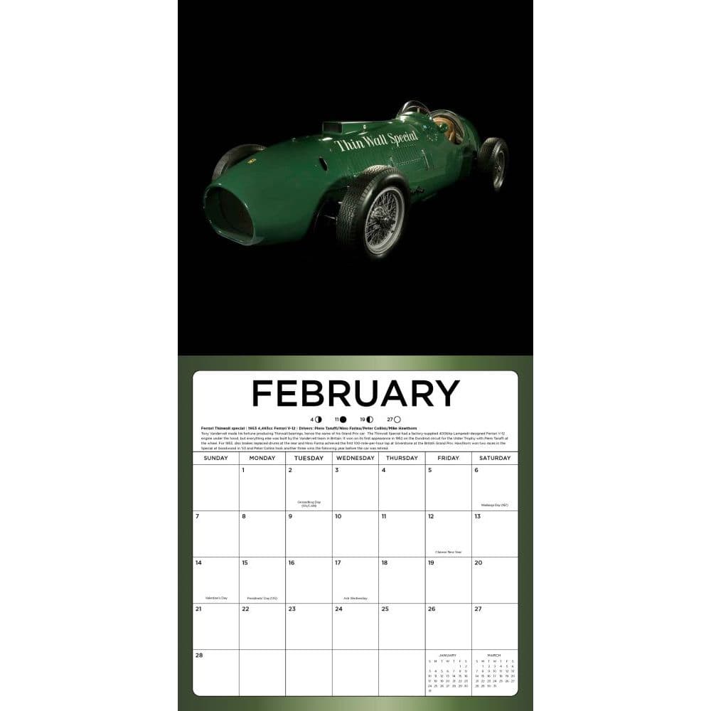 Formula 1 Wall Calendar