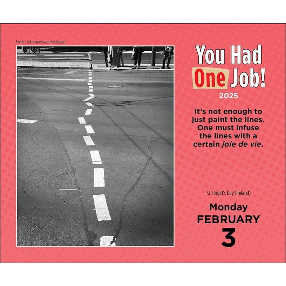 You Had One Job 2025 Desk Calendar Alt2