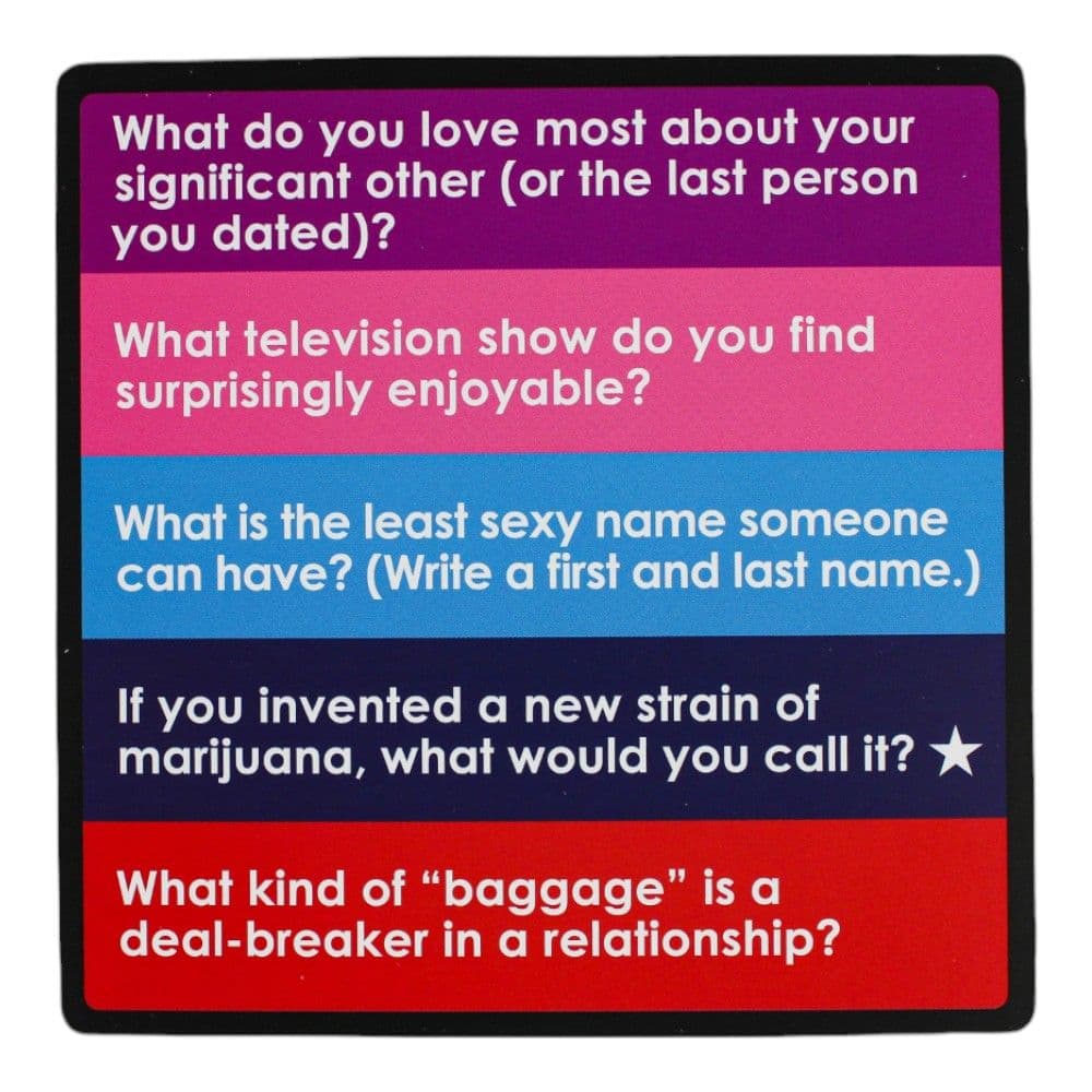Adult Loaded Questions Board Game Sixth Alternate Image