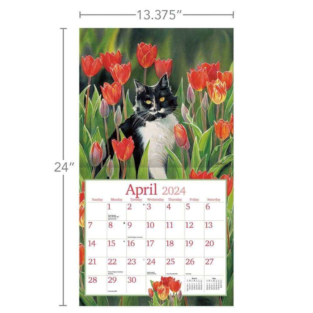 Cats In The Country 2024 Wall Calendar Fifth Alternate Image width=&quot;1000&quot; height=&quot;1000&quot;