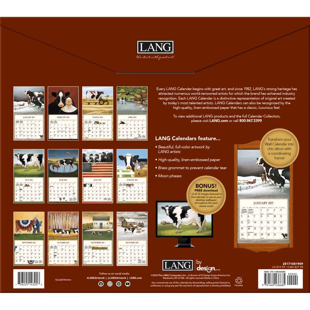 Cows Cows Cows Special Edition 2025 Wall Calendar First Alternate Image width=&quot;1000&quot; height=&quot;1000&quot;