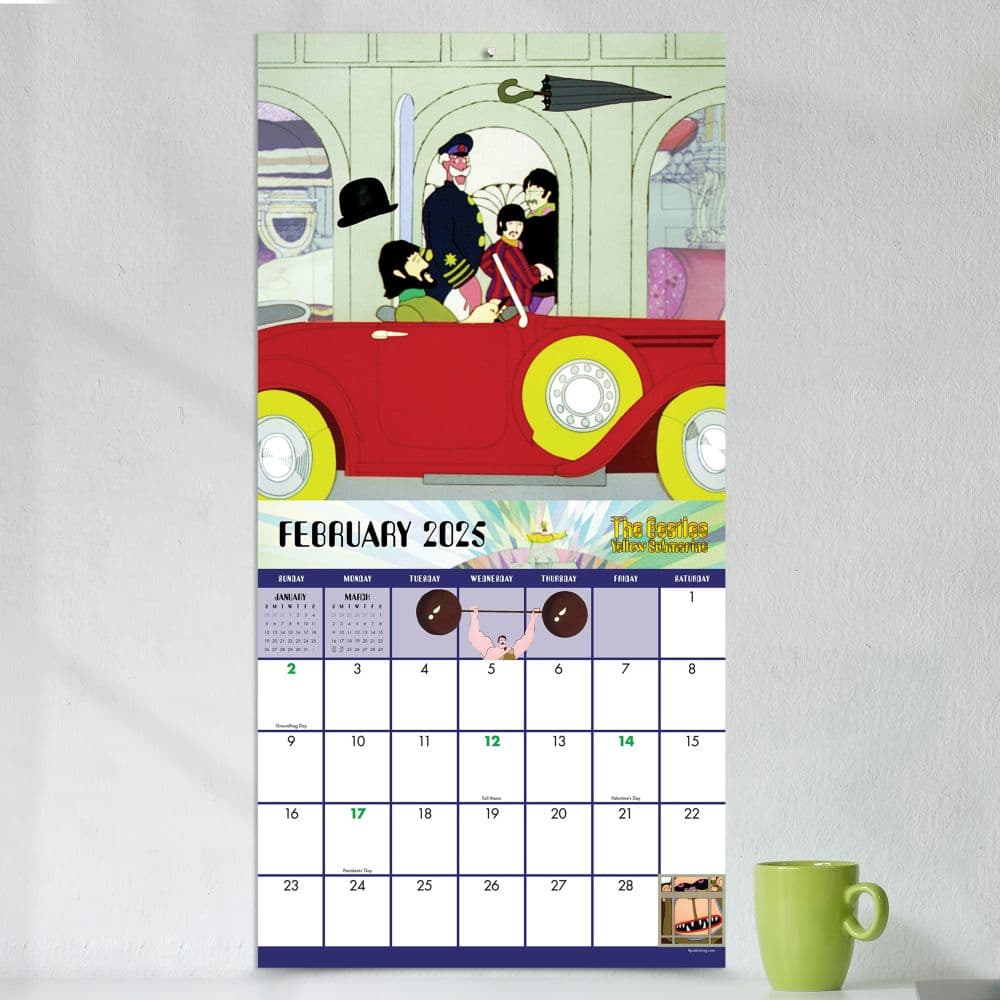 Beatles Yellow Submarine 2025 Wall Calendar Alt3