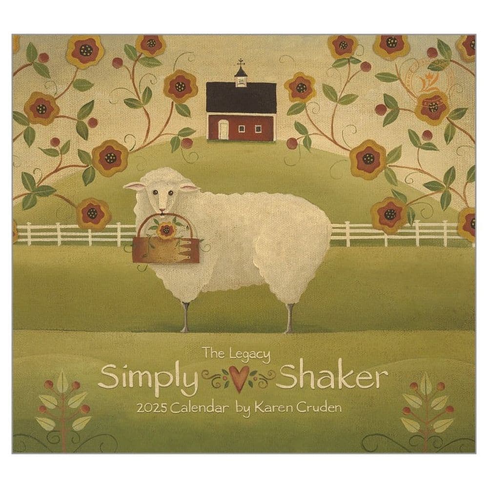 Simply Shaker by Karen Cruden 2025 Wall Calendar Main Product Image width=&quot;1000&quot; height=&quot;1000&quot;