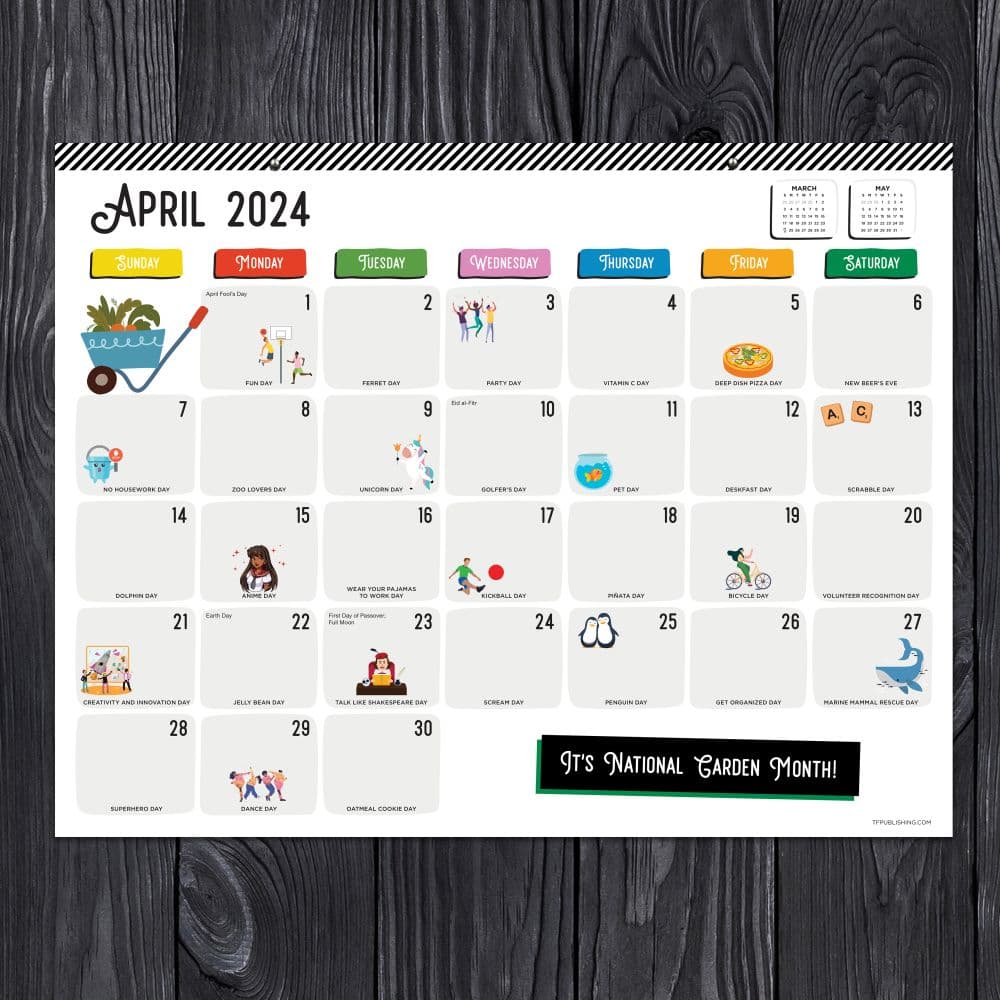 Every Days A Holiday 2024 Desk Pad - Calendars.com