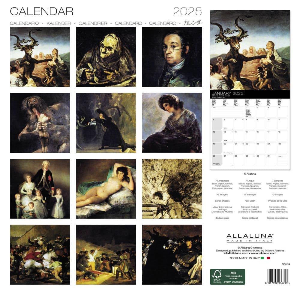 Goya 2025 Wall Calendar First Alternate Image width=&quot;1000&quot; height=&quot;1000&quot;