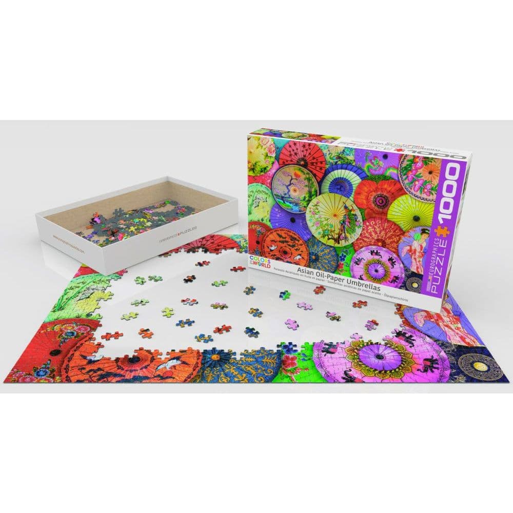 Asian Oil-Paper Umbrellas 1000 Piece Puzzle Alternate Image 1