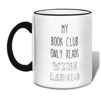 image Book Club Reads Wine Labels Mug Second Alternate Image