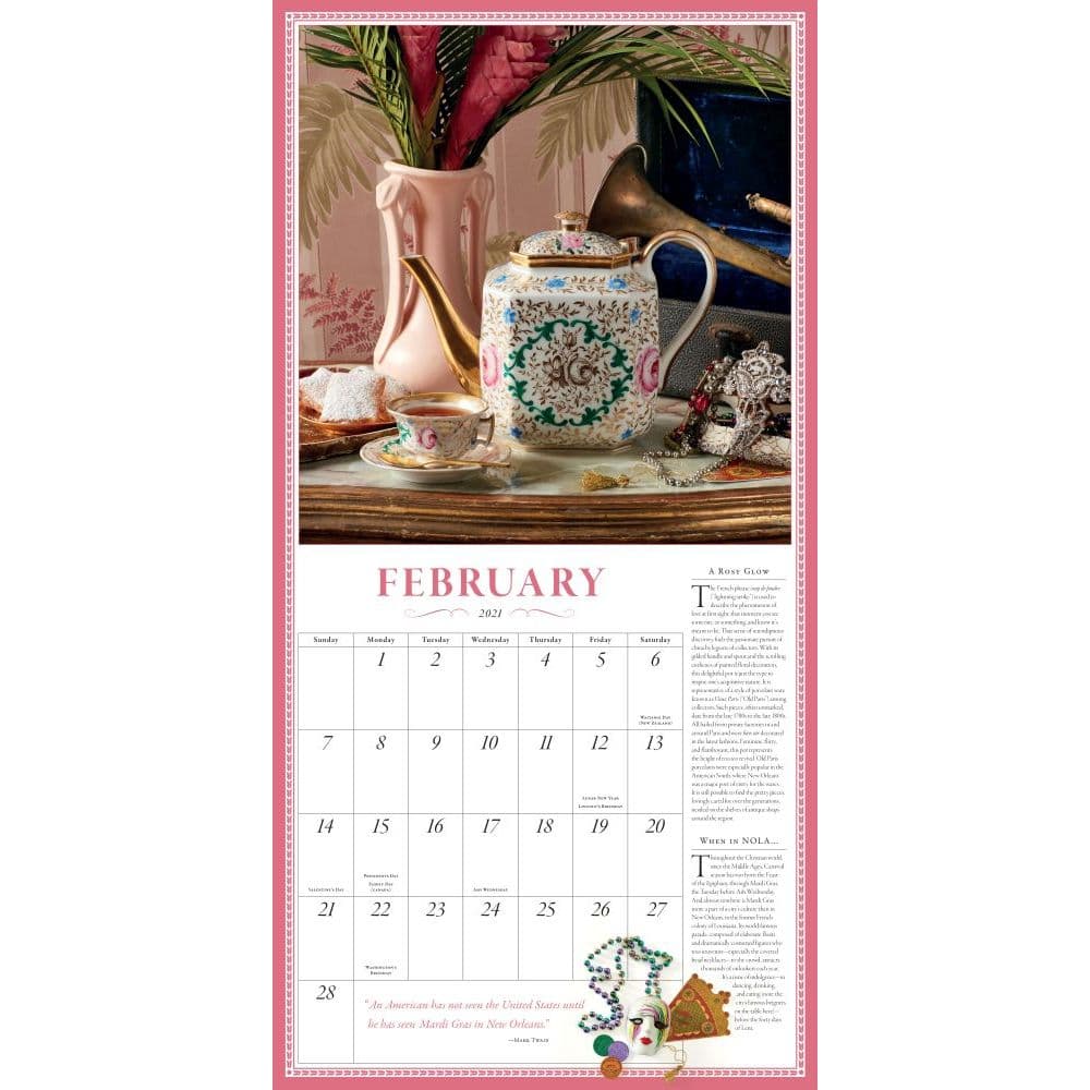Teapot Wall Calendar