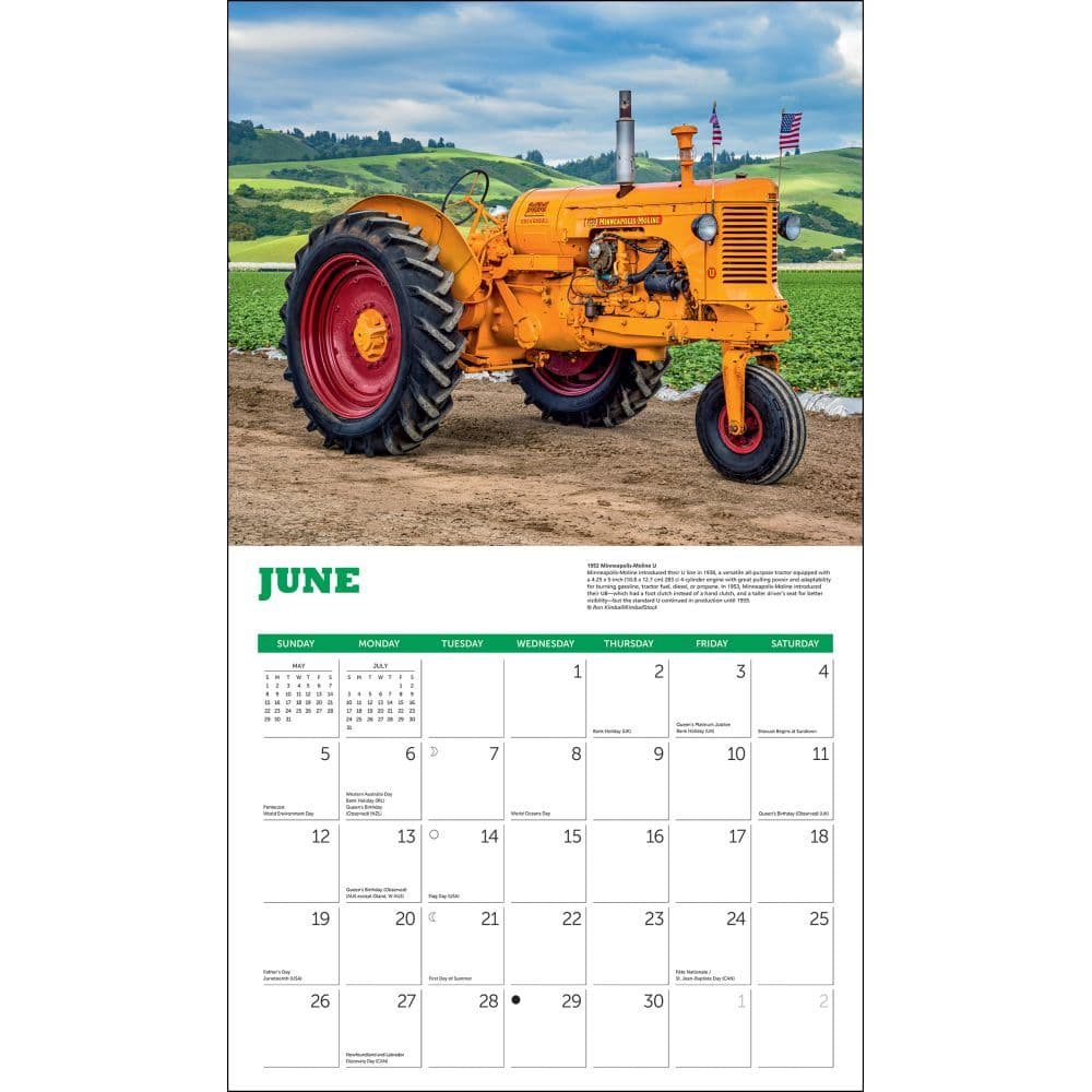 Tractors Deluxe 2022 Wall Calendar - Calendars.com