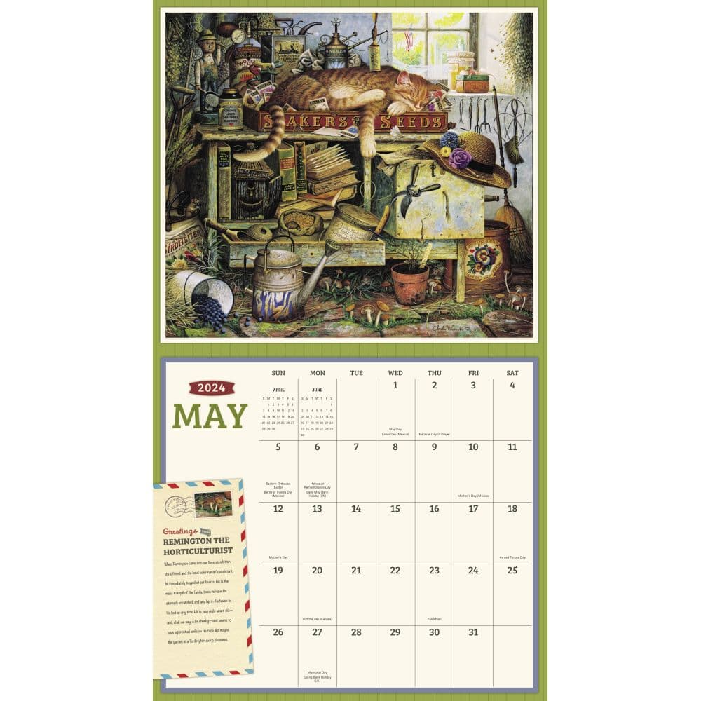 Wysocki Cat Tales 2024 Wall Calendar