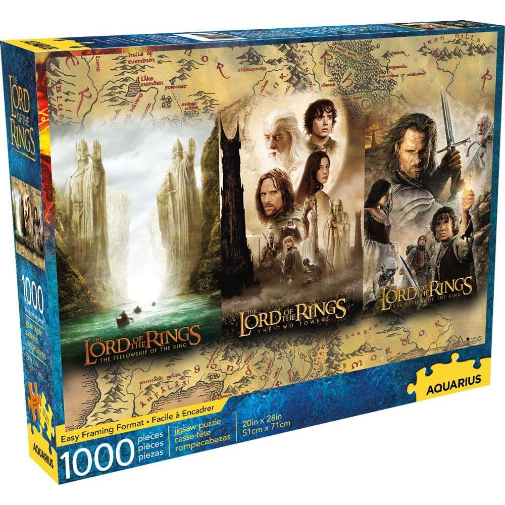 Lord of the Rings Triptych 1000pc Puzzle - Calendars.com