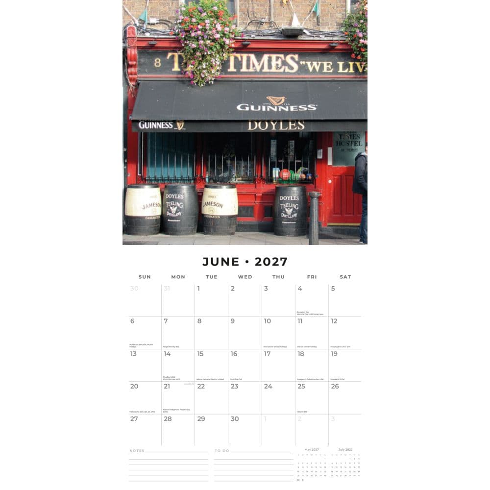 Dublin Pubs 2027 Wall Calendar Second Alternate Image