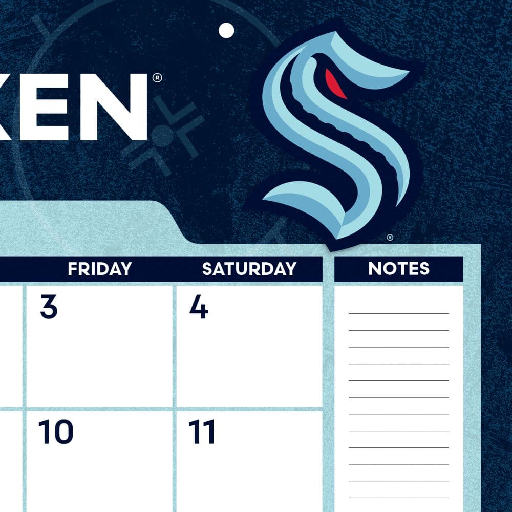 NHL Seattle Kraken 2025 Desk Pad Third Alternate Image