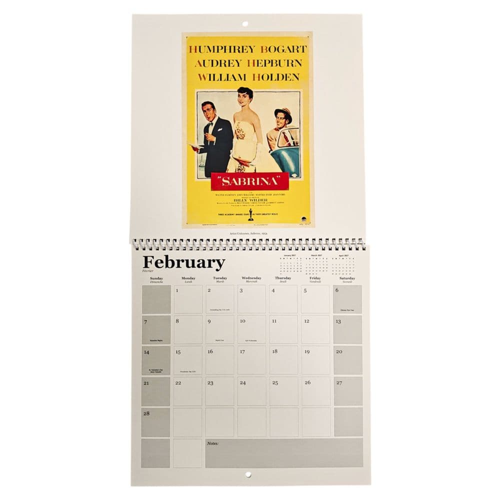 Vintage Movie 2027 Wall Calendar Third Alternate Image