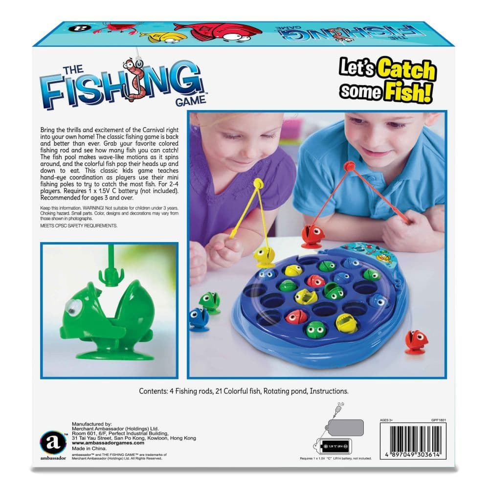 Fishing Game back of box