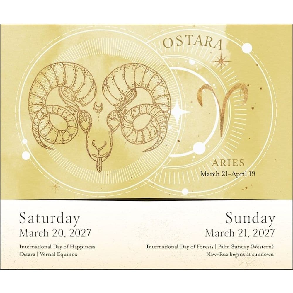 Year of the Witch 2027 Desk Calendar Fourth Alternate Image