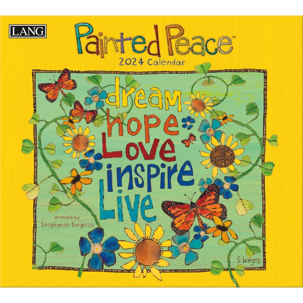 Painted Peace 2024 Wall Calendar